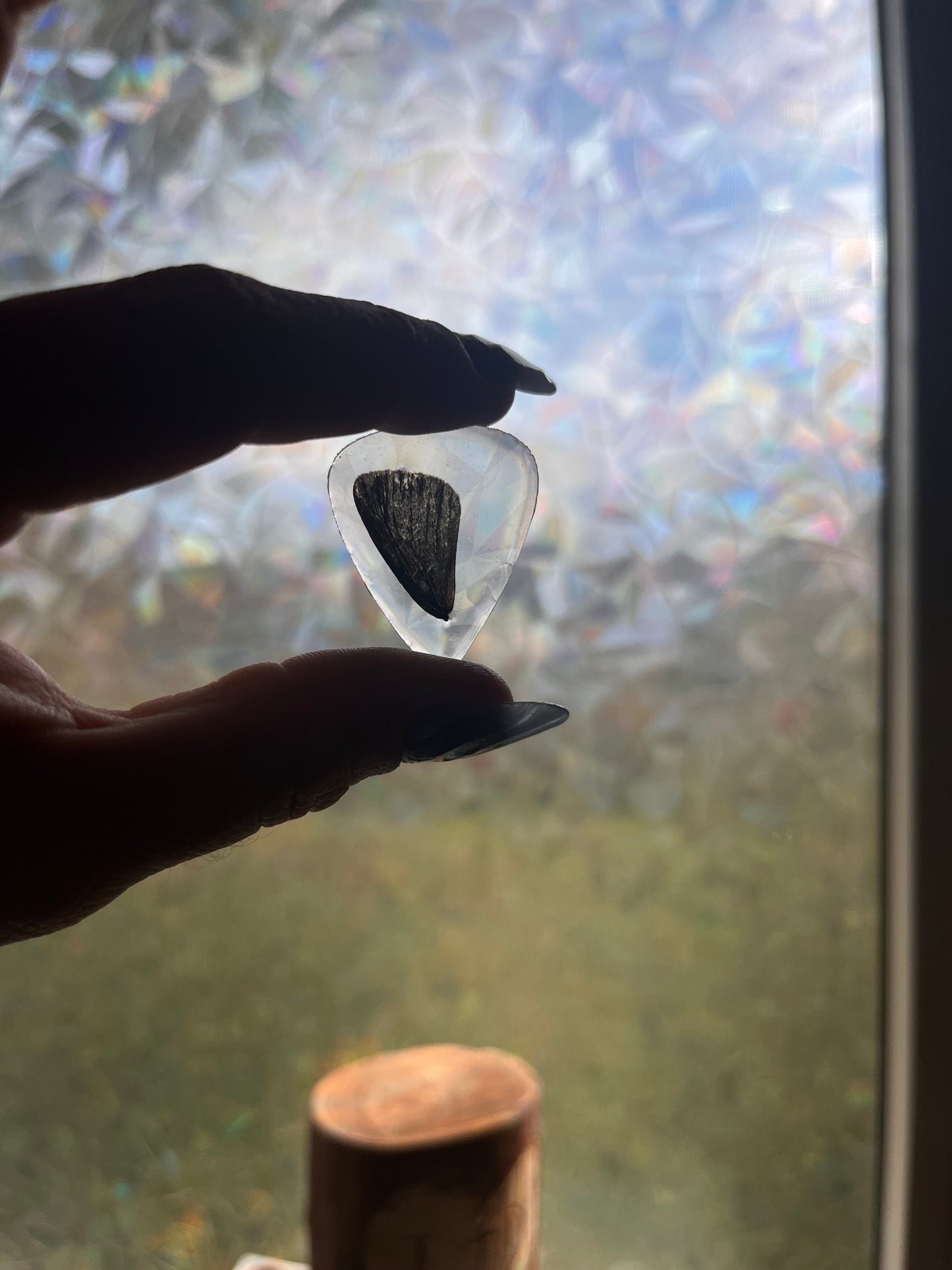 Butterfly Wing Encased Guitar Pick